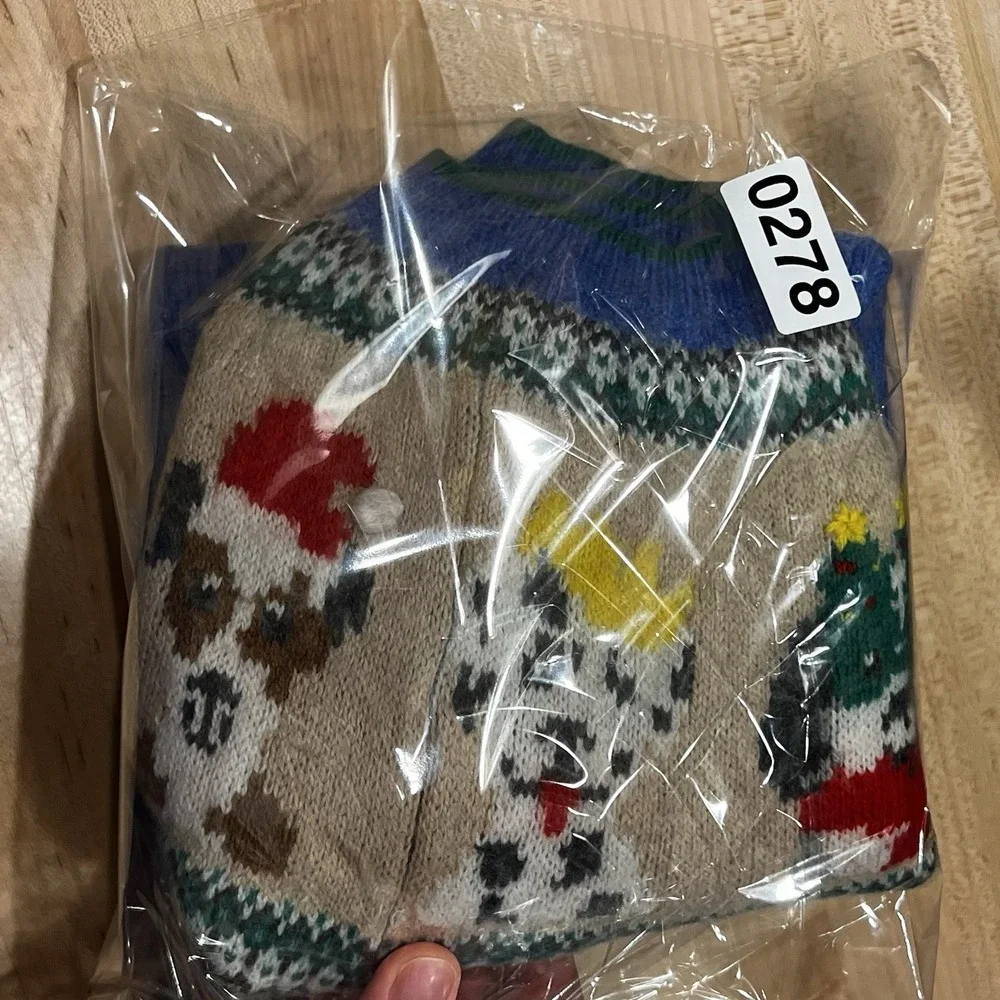 Mini Boden Festive Dogs Fair Isle Christmas Sweater, Size 9-10Y